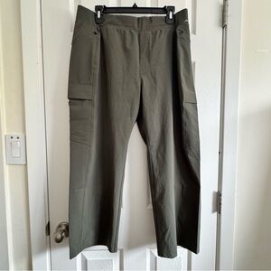 Eddie Bauer Women Size 18 Cargo Olive Green Pant